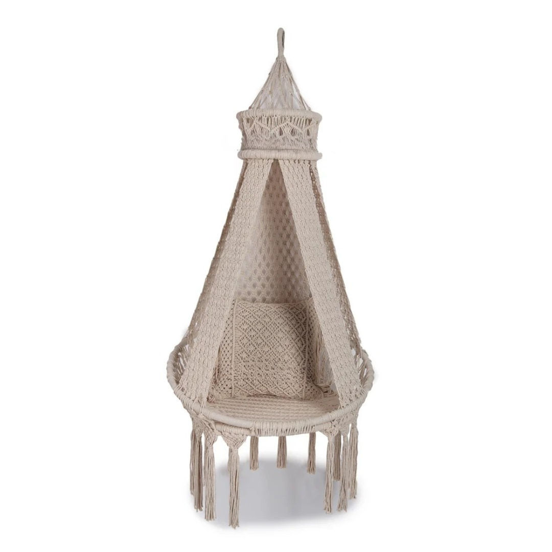 Handcrafted Macrame Hammock Perfect for Relaxation and Style